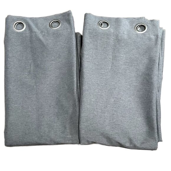 SILKHOME BLACKOUT CURTAINS NOISE REDUCTION Harmony Smoke (52INX84IN) - Picture 4 of 6